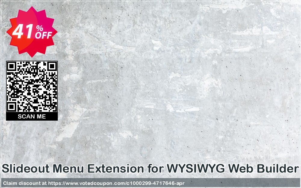 Slideout Menu Extension for WYSIWYG Web Builder Coupon, discount Summer Sale. Promotion: impressive sales code of Slideout Menu Extension for WYSIWYG Web Builder 2024