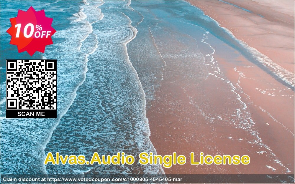 Alvas.Audio Single Plan Coupon, discount Alvas.Audio Single License wondrous deals code 2024. Promotion: wondrous deals code of Alvas.Audio Single License 2024