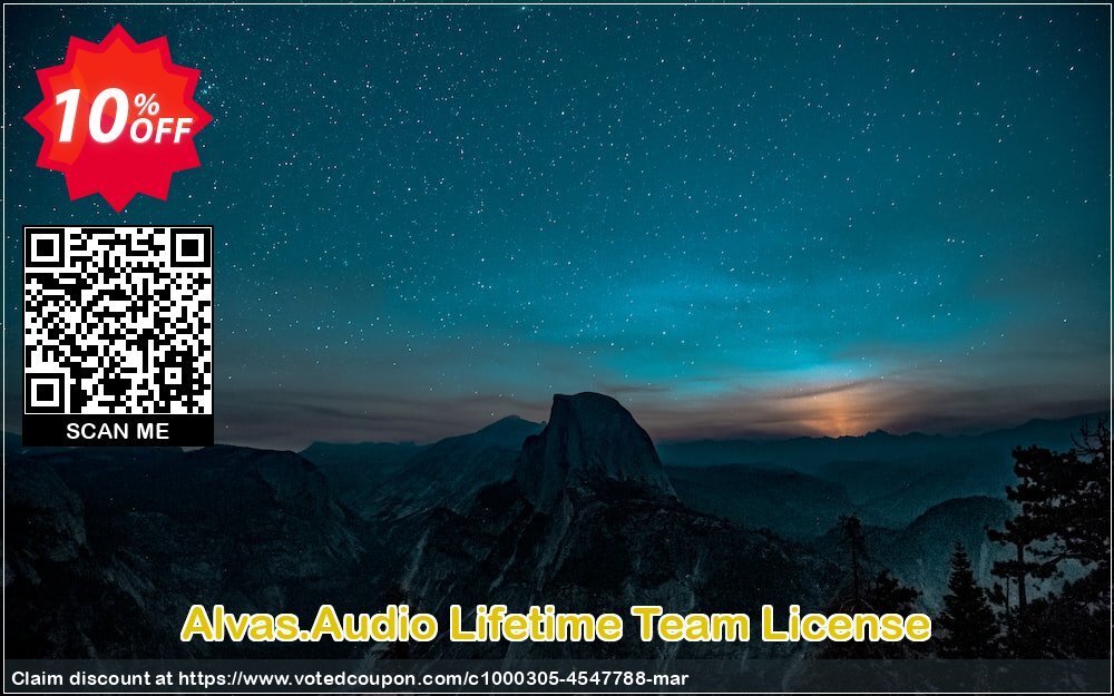 Alvas.Audio Lifetime Team Plan Coupon, discount Alvas.Audio Lifetime Team License staggering promo code 2024. Promotion: staggering promo code of Alvas.Audio Lifetime Team License 2024