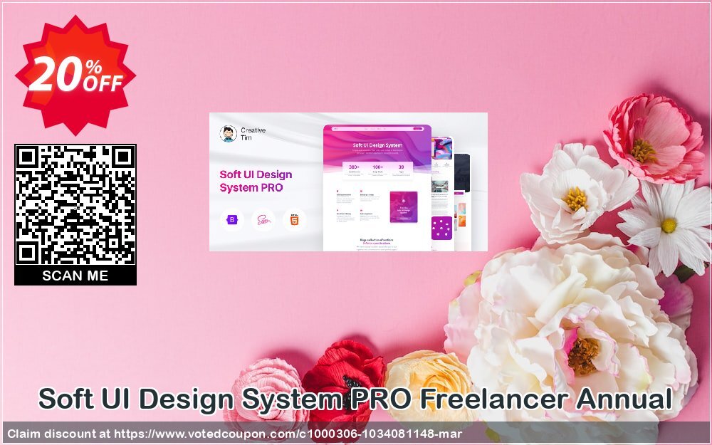 Soft UI Design System PRO Freelancer Annual Coupon Code May 2024, 20% OFF - VotedCoupon