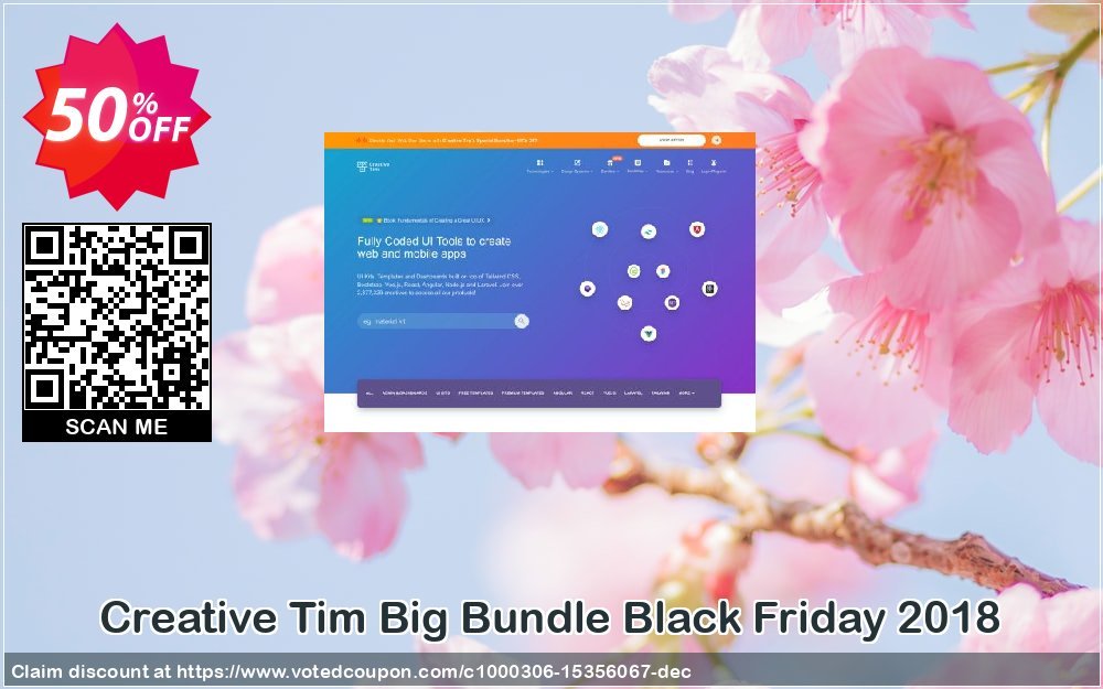 Creative Tim Big Bundle Black Friday 2018 Coupon, discount 100WOW. Promotion: formidable discount code of Big Bundle BF 2024 2024