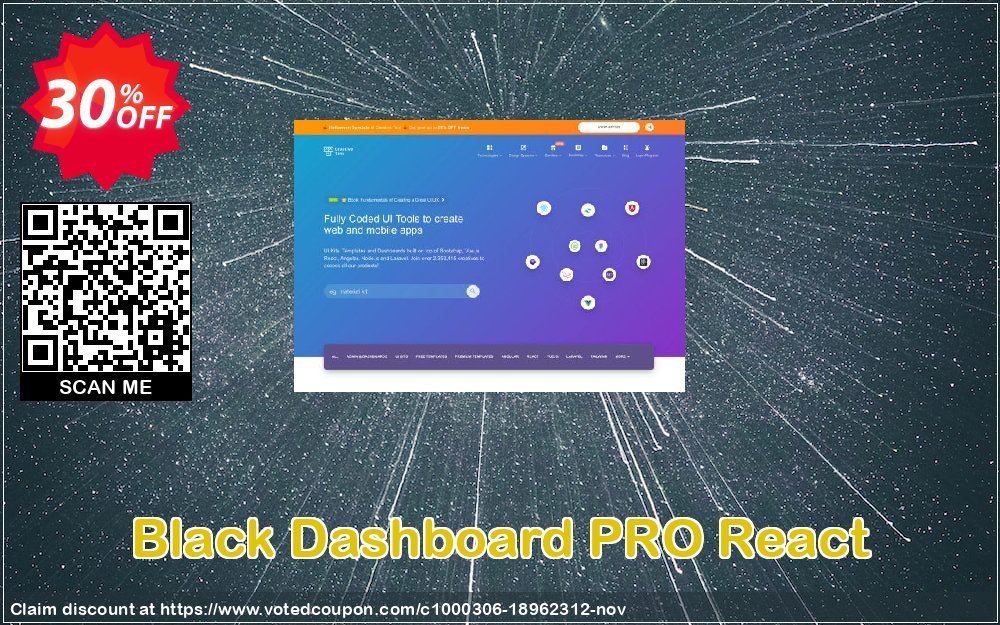 Black Dashboard PRO React Coupon, discount Black Dashboard PRO React awful offer code 2024. Promotion: awful offer code of Black Dashboard PRO React 2024