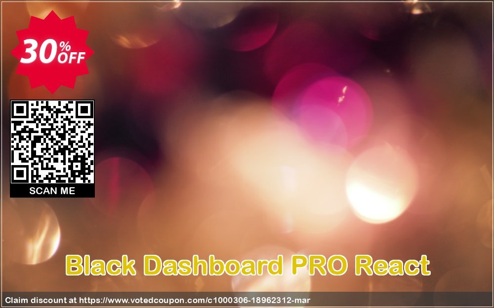 Black Dashboard PRO React Coupon, discount Black Dashboard PRO React awful offer code 2024. Promotion: awful offer code of Black Dashboard PRO React 2024