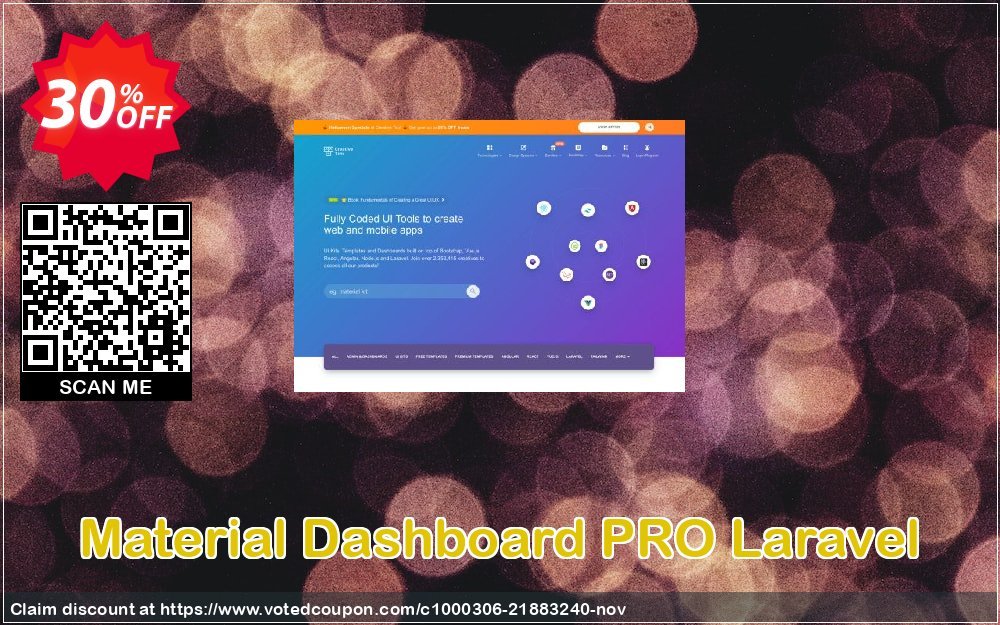 Material Dashboard PRO Laravel Coupon, discount Material Dashboard PRO Laravel Formidable offer code 2024. Promotion: excellent discounts code of Material Dashboard PRO Laravel 2024