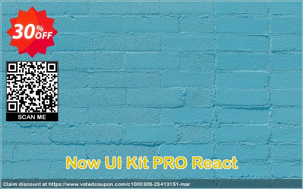 Now UI Kit PRO React Coupon, discount Now UI Kit PRO React Super offer code 2024. Promotion: exclusive sales code of Now UI Kit PRO React 2024