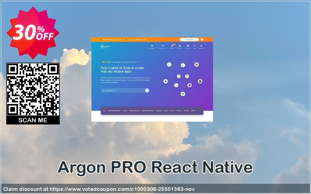Argon PRO React Native Coupon, discount YK6K. Promotion: staggering promo code of Argon PRO React Native 2023
