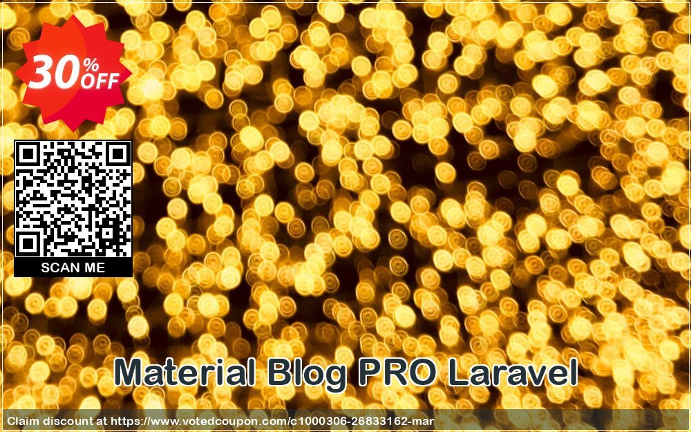 Material Blog PRO Laravel Coupon, discount Material Blog PRO Laravel Formidable sales code 2024. Promotion: Amazing deals code of Material Blog PRO Laravel 2024