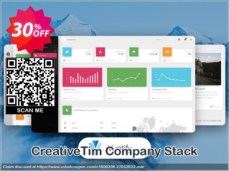 CreativeTim Company Stack Coupon, discount Company Stack Dreaded promo code 2024. Promotion: Dreaded promo code of Company Stack 2024