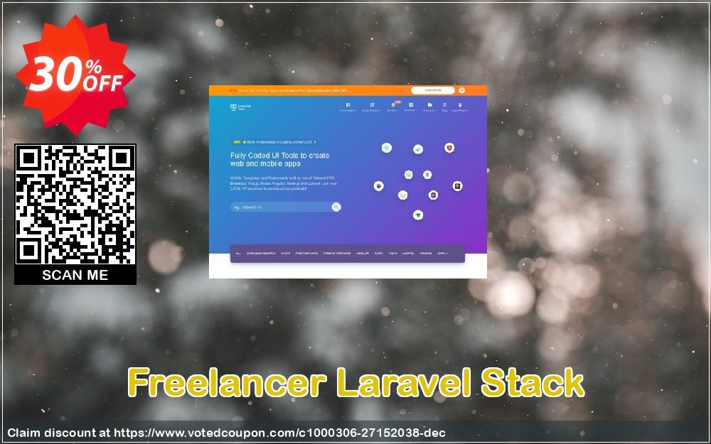 Freelancer Laravel Stack Coupon, discount Freelancer Laravel Stack Special sales code 2024. Promotion: Special sales code of Freelancer Laravel Stack 2024