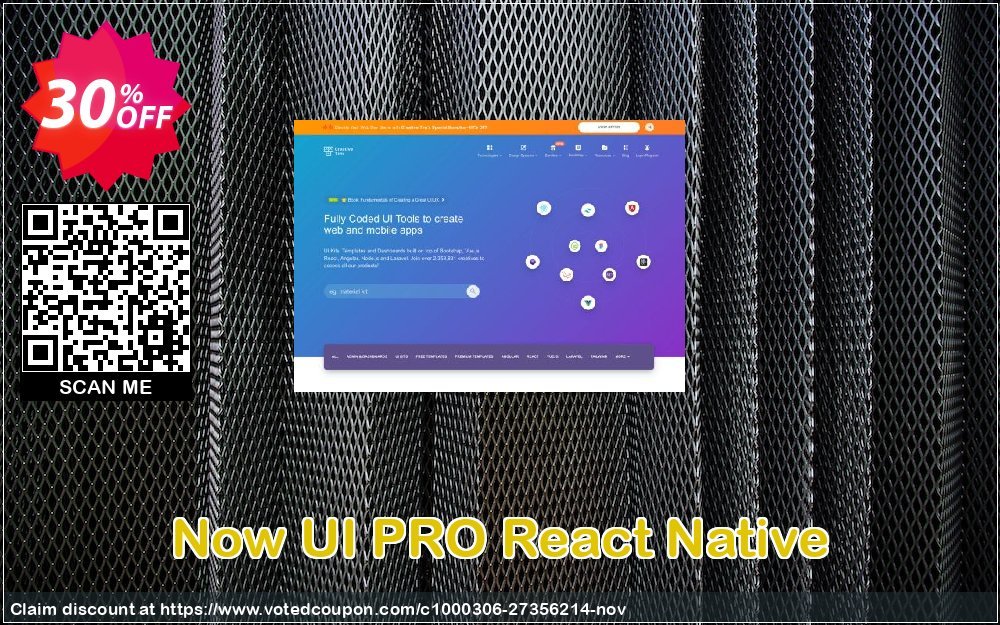 Now UI PRO React Native Coupon, discount IjVZ. Promotion: Stunning sales code of Now UI PRO React Native 2024