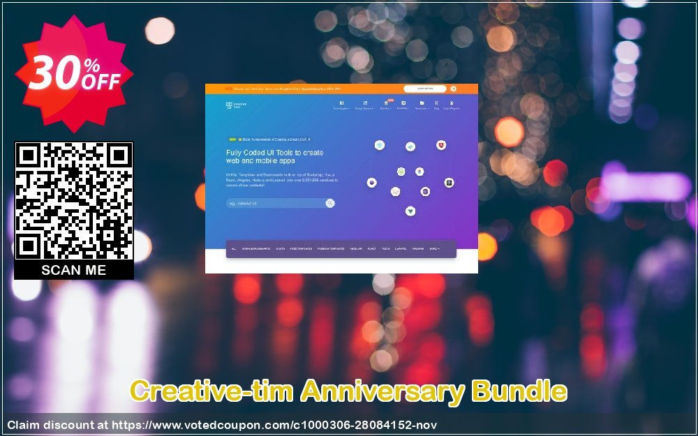 Creative-tim Anniversary Bundle Coupon, discount Anniversary Bundle Dreaded promo code 2024. Promotion: Imposing promotions code of Anniversary Bundle 2024