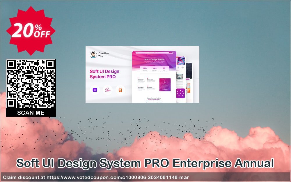 Soft UI Design System PRO Enterprise Annual Coupon Code Apr 2024, 20% OFF - VotedCoupon