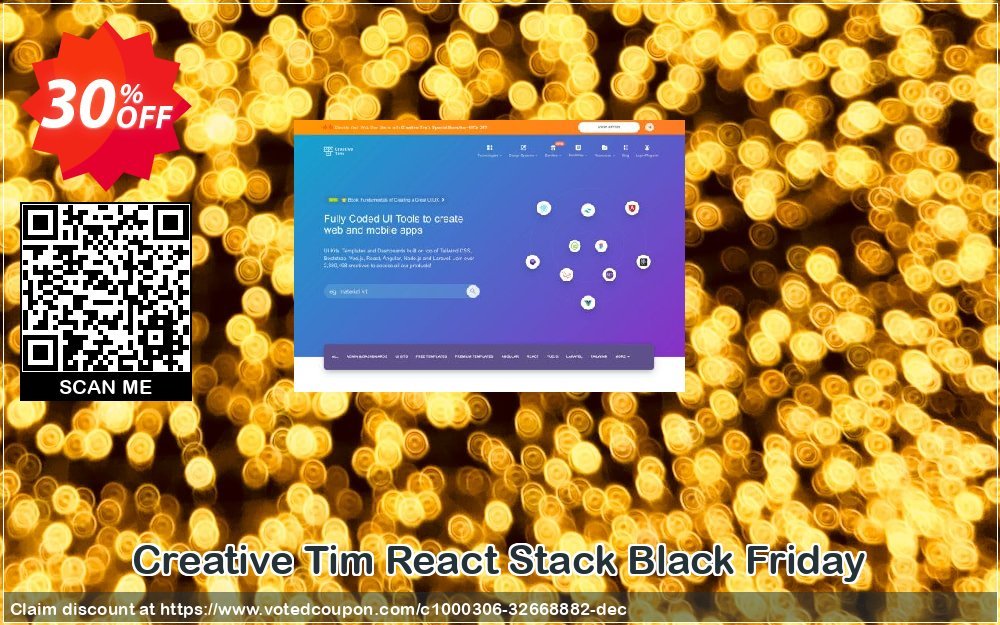Creative Tim React Stack Black Friday Coupon, discount React Stack BF Amazing promo code 2024. Promotion: Amazing promo code of React Stack BF 2024
