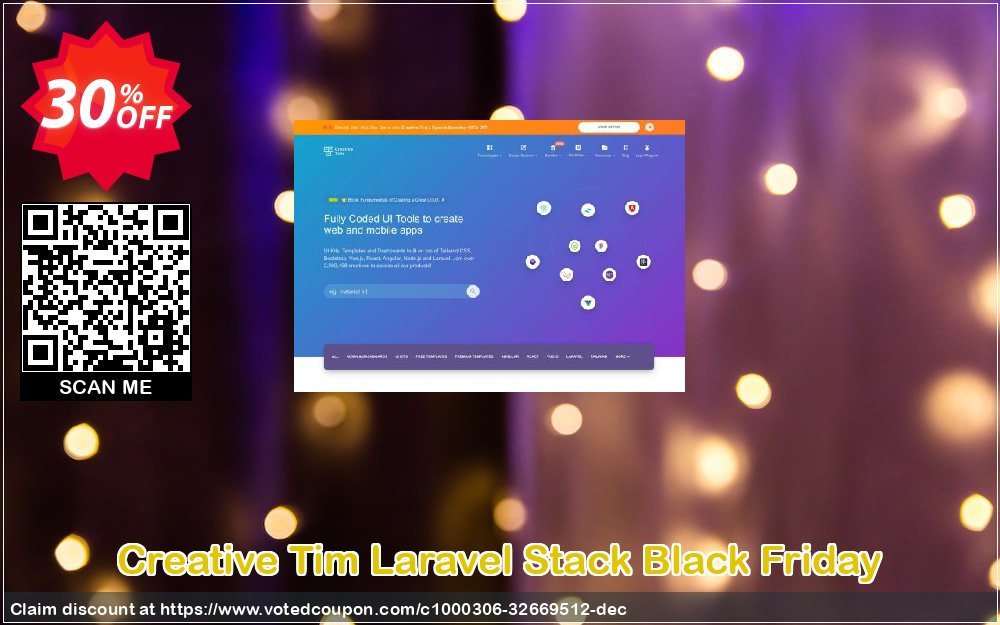 Creative Tim Laravel Stack Black Friday Coupon, discount Laravel Stack BF Amazing promo code 2024. Promotion: Amazing promo code of Laravel Stack BF 2024