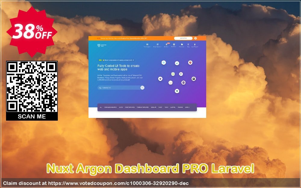 Nuxt Argon Dashboard PRO Laravel Coupon Code Apr 2024, 38% OFF - VotedCoupon