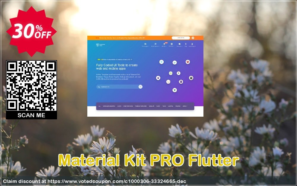 Material Kit PRO Flutter Coupon, discount Material Kit PRO Flutter Awesome promotions code 2024. Promotion: Awesome promotions code of Material Kit PRO Flutter 2024