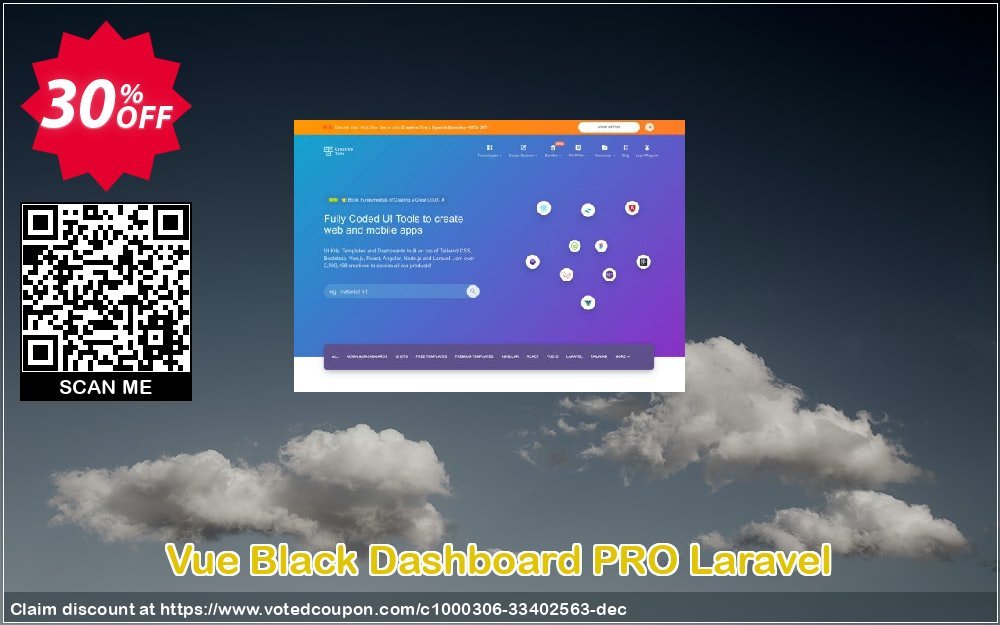 Vue Black Dashboard PRO Laravel Coupon Code May 2024, 30% OFF - VotedCoupon