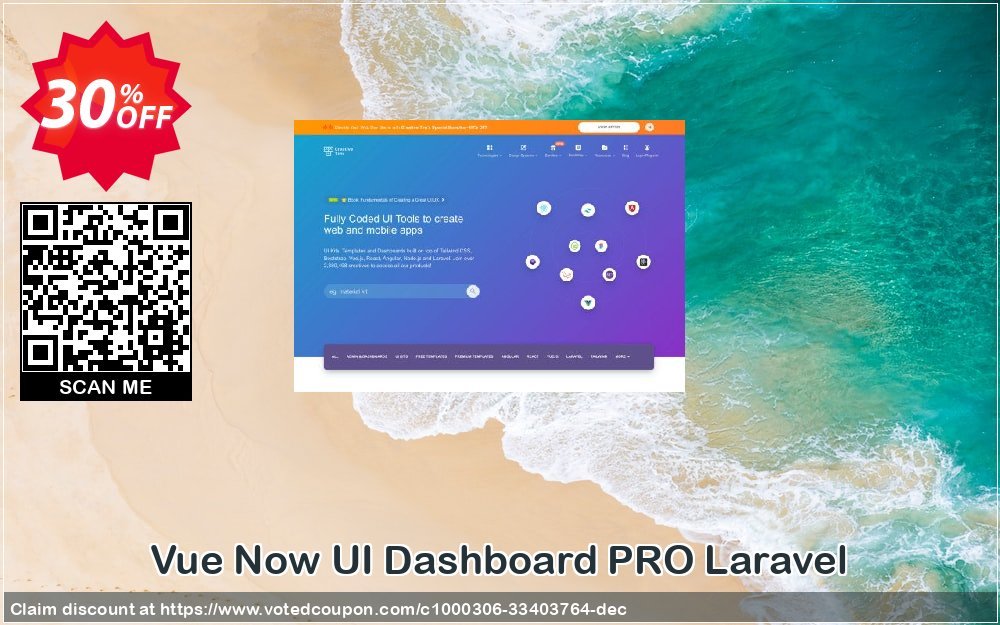 Vue Now UI Dashboard PRO Laravel Coupon Code May 2024, 30% OFF - VotedCoupon
