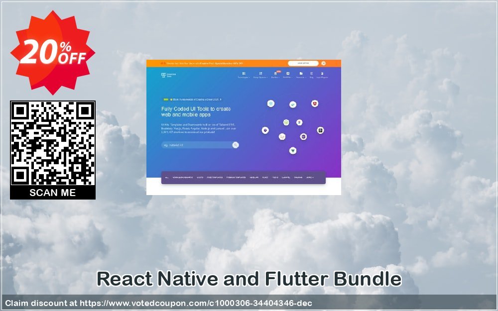 React Native and Flutter Bundle Coupon, discount React Native and Flutter Bundle Stirring discounts code 2024. Promotion: Stirring discounts code of React Native and Flutter Bundle 2024