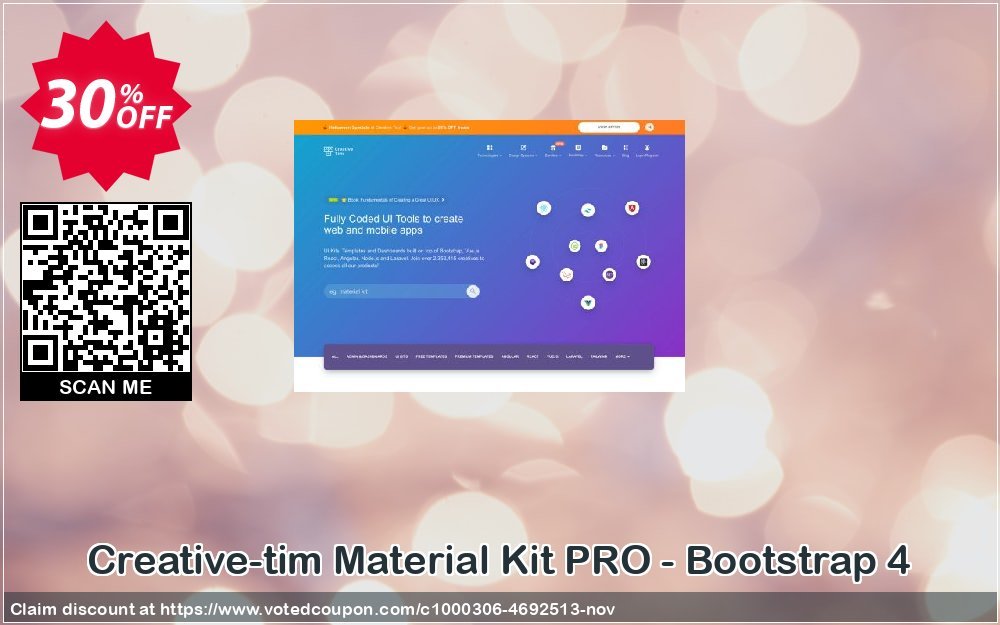 Creative-tim Material Kit PRO - Bootstrap 4 Coupon, discount Material Kit PRO - Bootstrap 4 wondrous promo code 2023. Promotion: wondrous promo code of Material Kit PRO - Bootstrap 4 2023