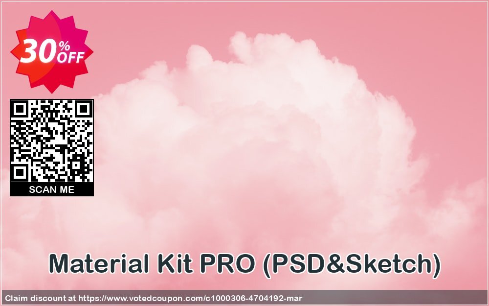 Material Kit PRO, PSD&Sketch  Coupon, discount YK6K. Promotion: formidable sales code of Material Kit PRO (PSD&Sketch) 2024