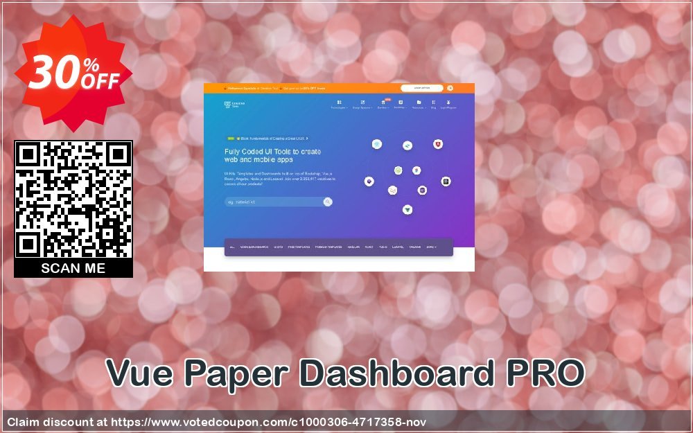 Vue Paper Dashboard PRO Coupon, discount Vue Paper Dashboard PRO Awful discount code 2024. Promotion: best promotions code of Vue Paper Dashboard PRO 2024