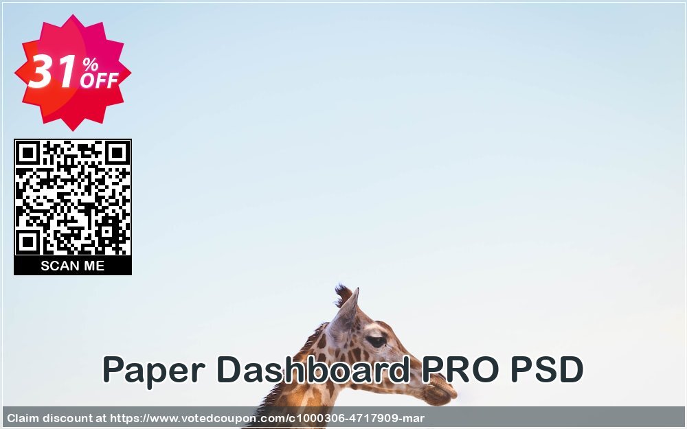 Paper Dashboard PRO PSD Coupon, discount YK6K. Promotion: super promo code of Paper Dashboard PRO PSD 2024