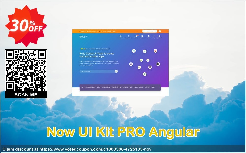 Now UI Kit PRO Angular Coupon, discount Now UI Kit PRO Angular Fearsome promotions code 2024. Promotion: marvelous offer code of Now UI Kit PRO Angular 2024