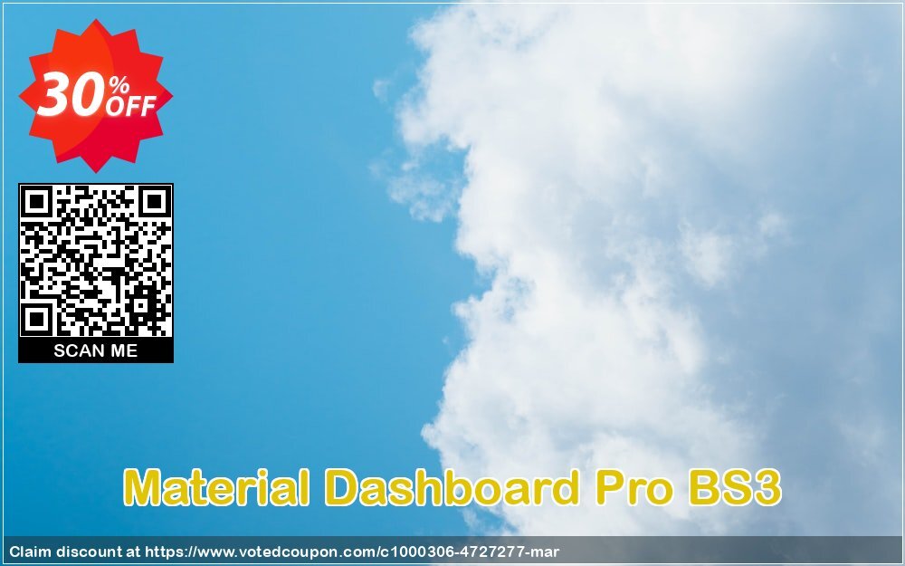 Material Dashboard Pro BS3 Coupon, discount Material Dashboard Pro BS3 Special discount code 2024. Promotion: wonderful promotions code of Material Dashboard Pro BS3 2024