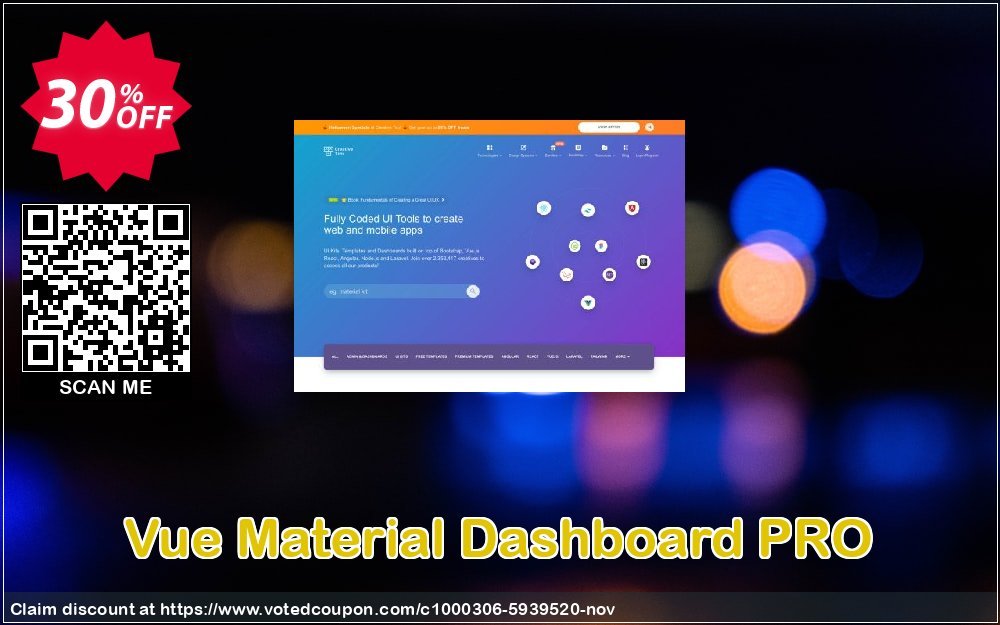 Vue Material Dashboard PRO Coupon, discount Vue Material Dashboard PRO Stunning sales code 2024. Promotion: stirring discount code of Vue Material Dashboard PRO 2024