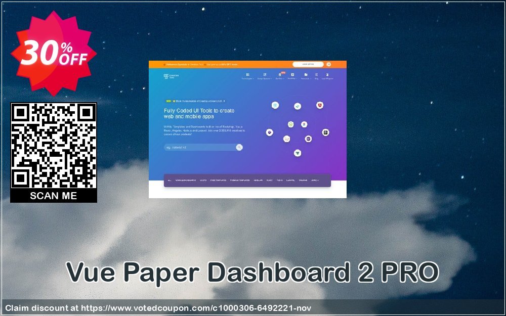 Vue Paper Dashboard 2 PRO Coupon Code Apr 2024, 30% OFF - VotedCoupon