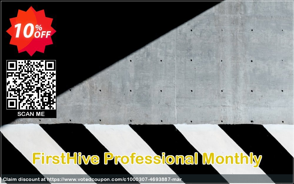 FirstHive Professional Monthly Coupon, discount FirstHive Professional Monthly impressive promotions code 2024. Promotion: impressive promotions code of FirstHive Professional Monthly 2024