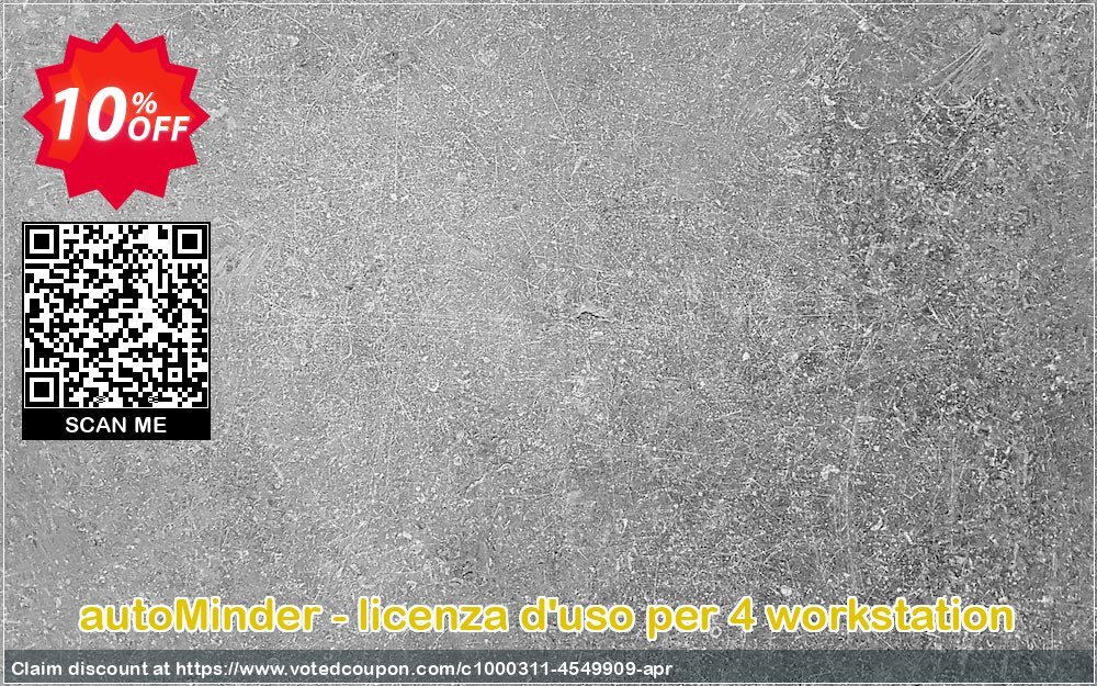 autoMinder - licenza d'uso per 4 workstation Coupon, discount autoMinder - licenza d'uso per 4 workstation excellent promotions code 2024. Promotion: excellent promotions code of autoMinder - licenza d'uso per 4 workstation 2024