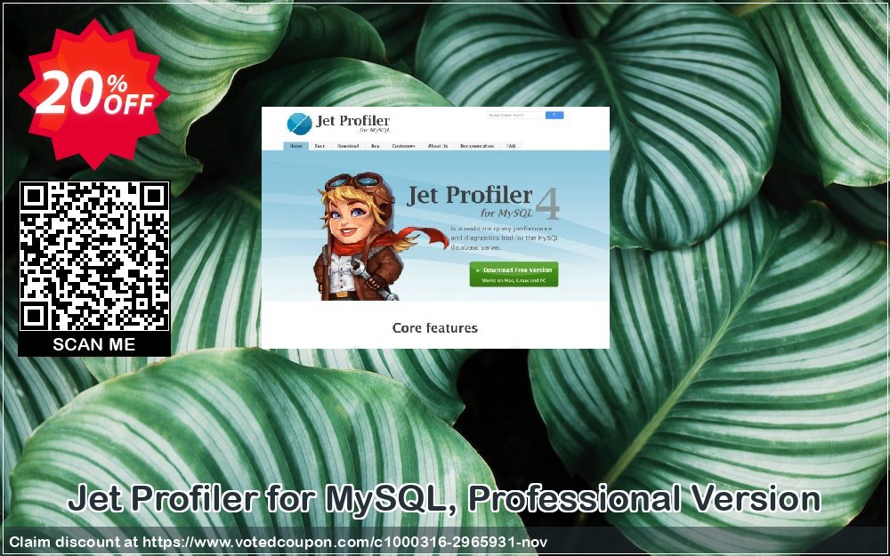 Jet Profiler for MySQL, Professional Version Coupon, discount Jet Profiler for MySQL, Professional Version best sales code 2023. Promotion: best sales code of Jet Profiler for MySQL, Professional Version 2023