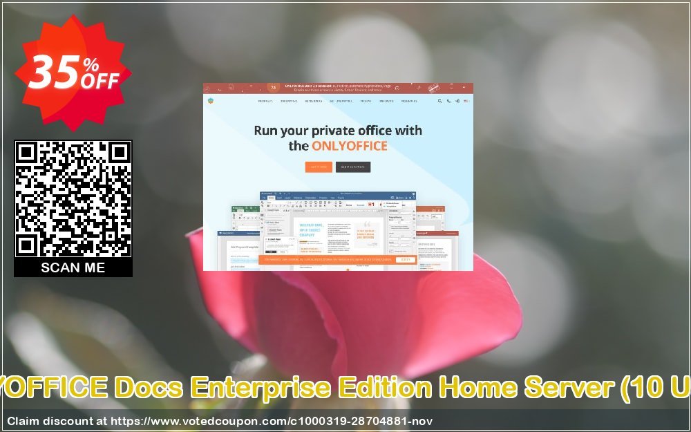 ONLYOFFICE Docs Enterprise Edition Home Server, 10 Users  Coupon, discount 35% OFF ONLYOFFICE Integration Edition Home Server, verified. Promotion: Stunning discount code of ONLYOFFICE Integration Edition Home Server, tested & approved