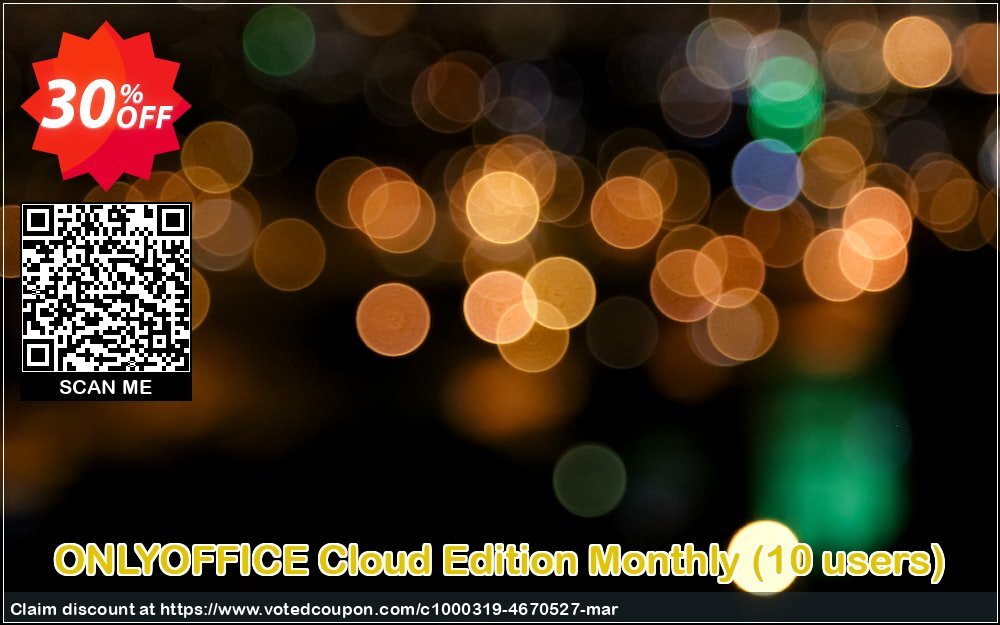 ONLYOFFICE Cloud Edition Monthly, 10 users  Coupon Code Apr 2024, 30% OFF - VotedCoupon