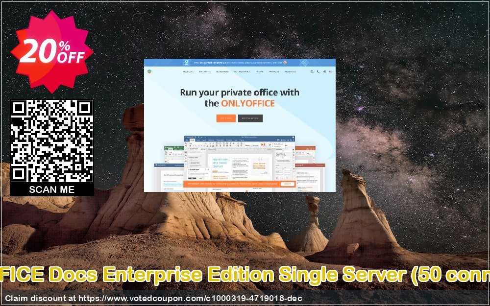 ONLYOFFICE Docs Enterprise Edition Single Server, 50 connections  Coupon, discount ONLYOFFICE Integration Edition Start Server Stunning promo code 2023. Promotion: exclusive sales code of ONLYOFFICE Integration Edition Start Server 2023