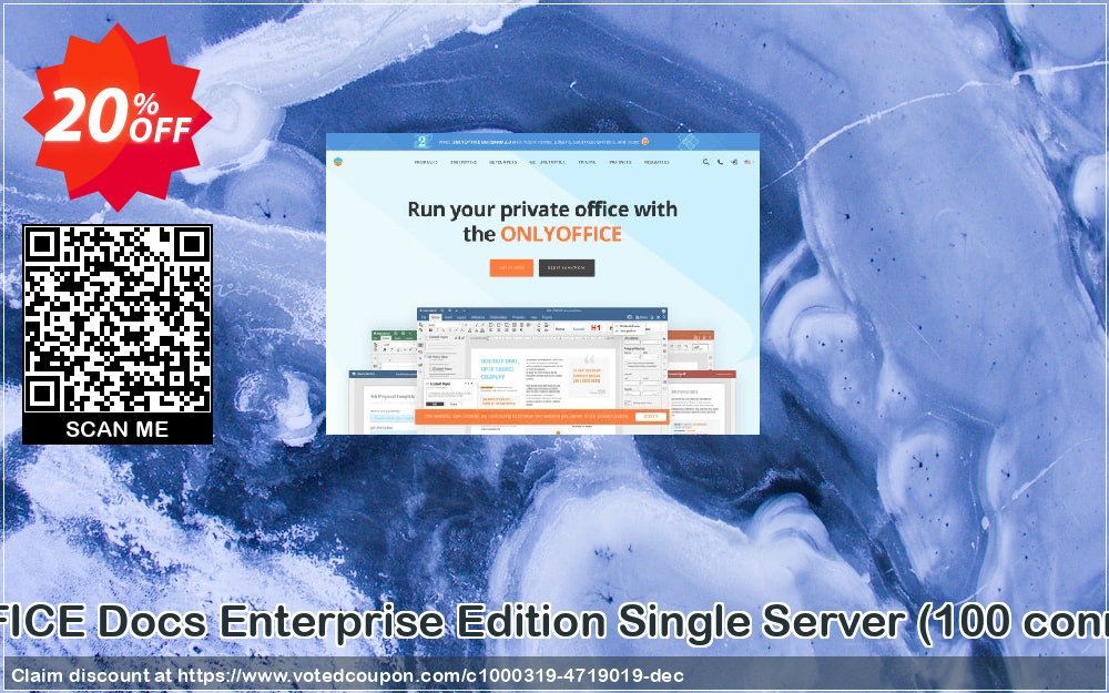 ONLYOFFICE Docs Enterprise Edition Single Server, 100 connections  Coupon, discount ONLYOFFICE Integration Edition  Standard Server Staggering discounts code 2023. Promotion: awesome deals code of ONLYOFFICE Integration Edition  Standard Server 2023
