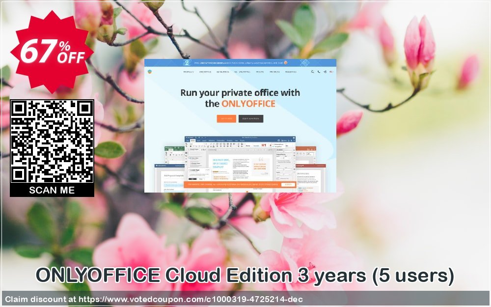 ONLYOFFICE Cloud Edition 3 years, 5 users  Coupon Code May 2024, 67% OFF - VotedCoupon