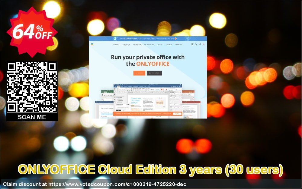 ONLYOFFICE Cloud Edition 3 years, 30 users  Coupon, discount 31-50 users - ONLYOFFICE Cloud Edition Three Years Subscription Awful sales code 2023. Promotion: Awful sales code of 31-50 users - ONLYOFFICE Cloud Edition Three Years Subscription 2023