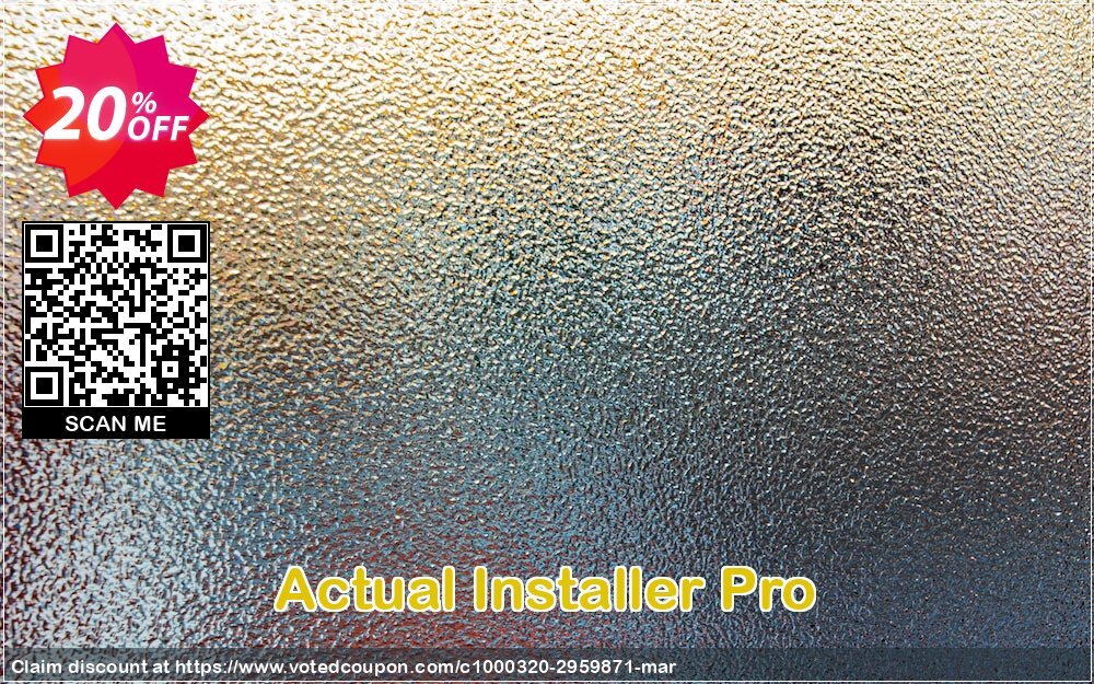 Actual Installer Pro Coupon, discount Actual Installer Pro impressive offer code 2025. Promotion: impressive offer code of Actual Installer Pro 2024