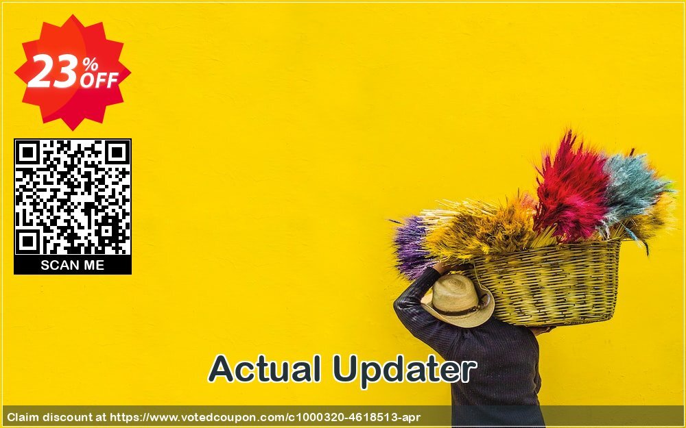 Actual Updater Coupon, discount Actual Updater staggering deals code 2025. Promotion: staggering deals code of Actual Updater 2024
