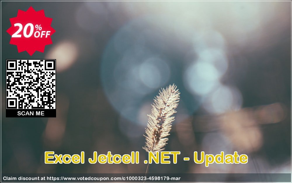 Excel Jetcell .NET - Update Coupon, discount Excel Jetcell .NET - Update amazing offer code 2024. Promotion: amazing offer code of Excel Jetcell .NET - Update 2024