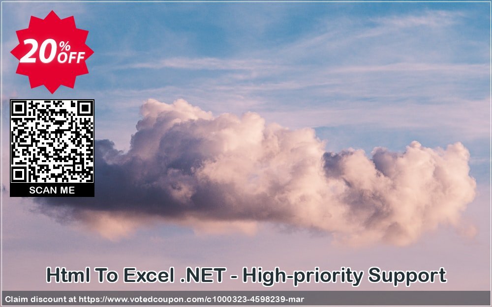 Html To Excel .NET - High-priority Support Coupon Code Apr 2024, 20% OFF - VotedCoupon