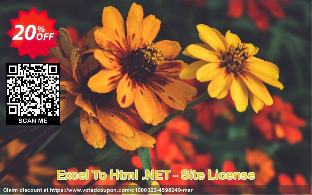 Excel To Html .NET - Site Plan Coupon, discount Excel To Html .NET - Site License stunning offer code 2024. Promotion: stunning offer code of Excel To Html .NET - Site License 2024