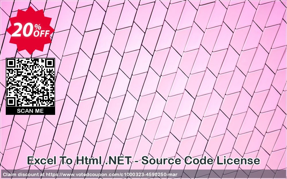 Excel To Html .NET - Source Code Plan Coupon Code Apr 2024, 20% OFF - VotedCoupon