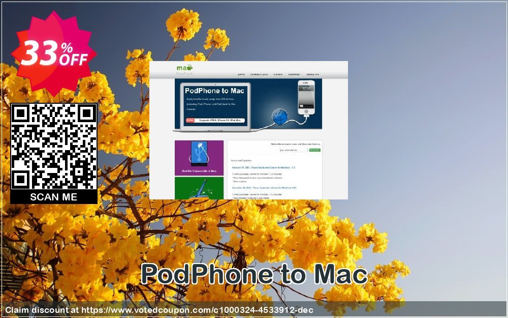 PodPhone to MAC Coupon, discount PodPhone to Mac hottest offer code 2023. Promotion: hottest offer code of PodPhone to Mac 2023