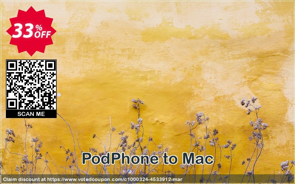 PodPhone to MAC Coupon, discount PodPhone to Mac hottest offer code 2024. Promotion: hottest offer code of PodPhone to Mac 2024