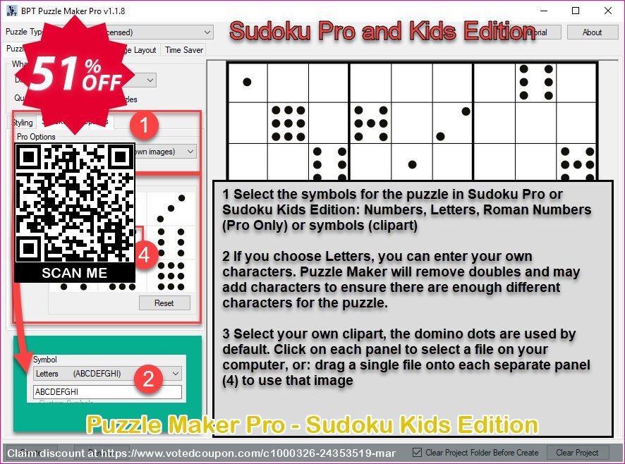 Puzzle Maker Pro - Sudoku Kids Edition Coupon, discount Puzzle Maker Pro - Sudoku Kids Edition Super deals code 2024. Promotion: special discounts code of Puzzle Maker Sudoku Kids Edition 2024