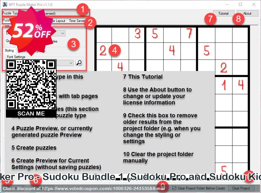 Puzzle Maker Pro - Sudoku Bundle 1, Sudoku Pro and Sudoku Kids Edition  Coupon Code Apr 2024, 52% OFF - VotedCoupon